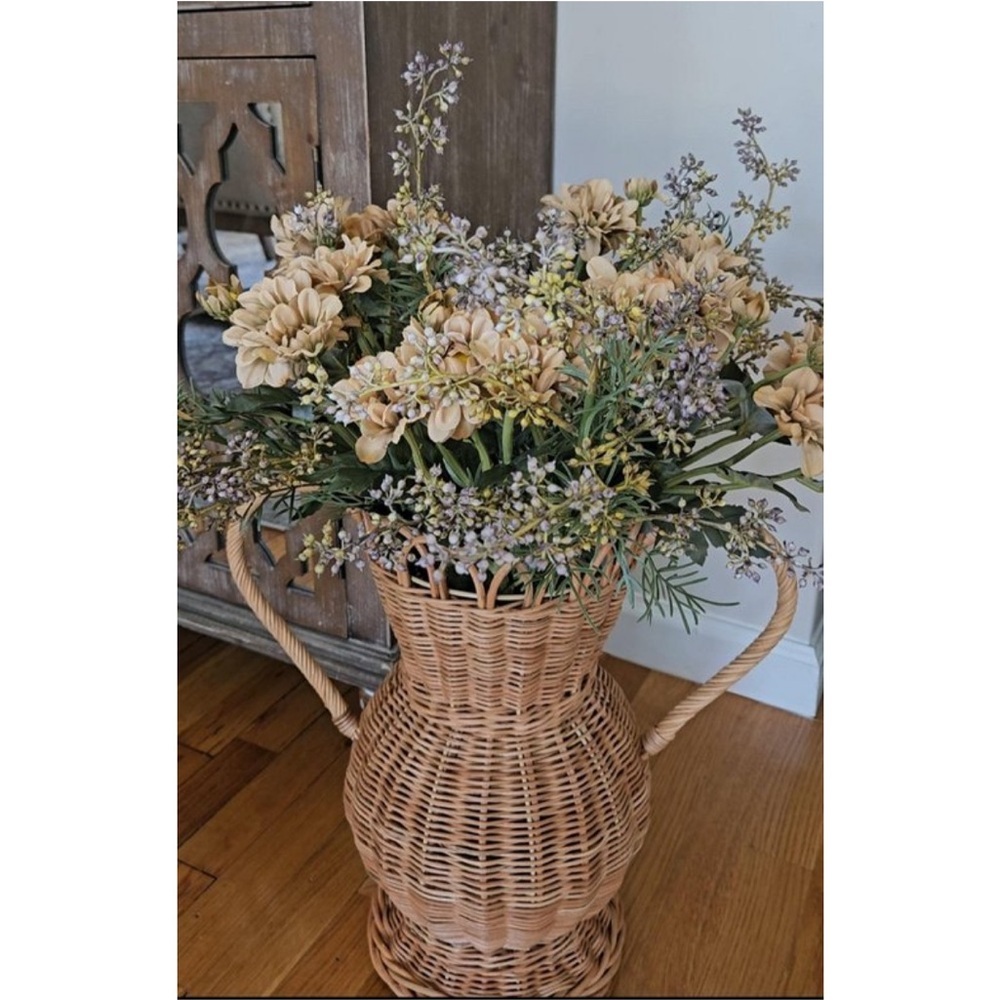 Threshold Large Rattan Vase Natural - Picture 4 of 4